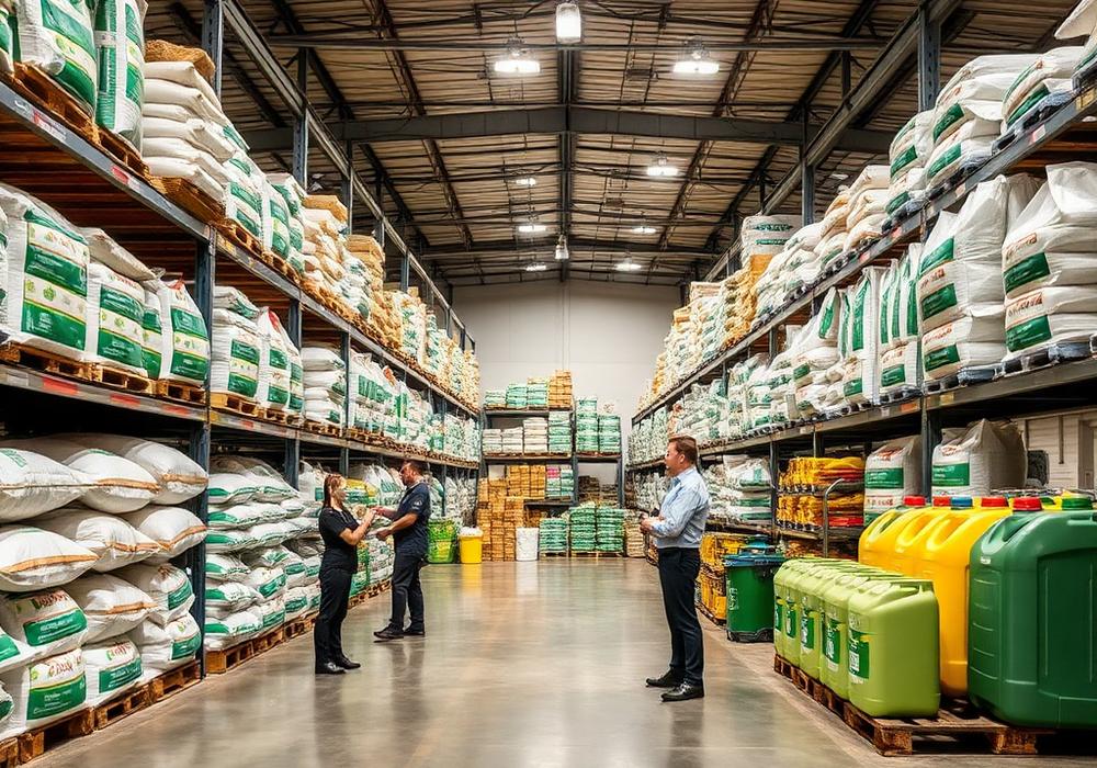 Almacén de Dimagro con abonos y fitosanitarios de primeras marcas